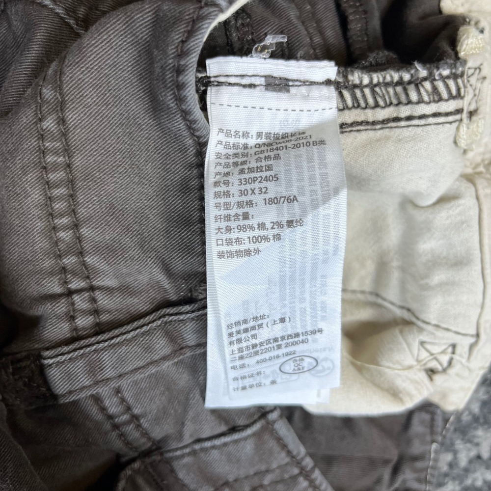 Hollister Mens Loose Fit Cargo Pants Charcoal Grey 30x32 Utility Workwear - Picture 7 of 8